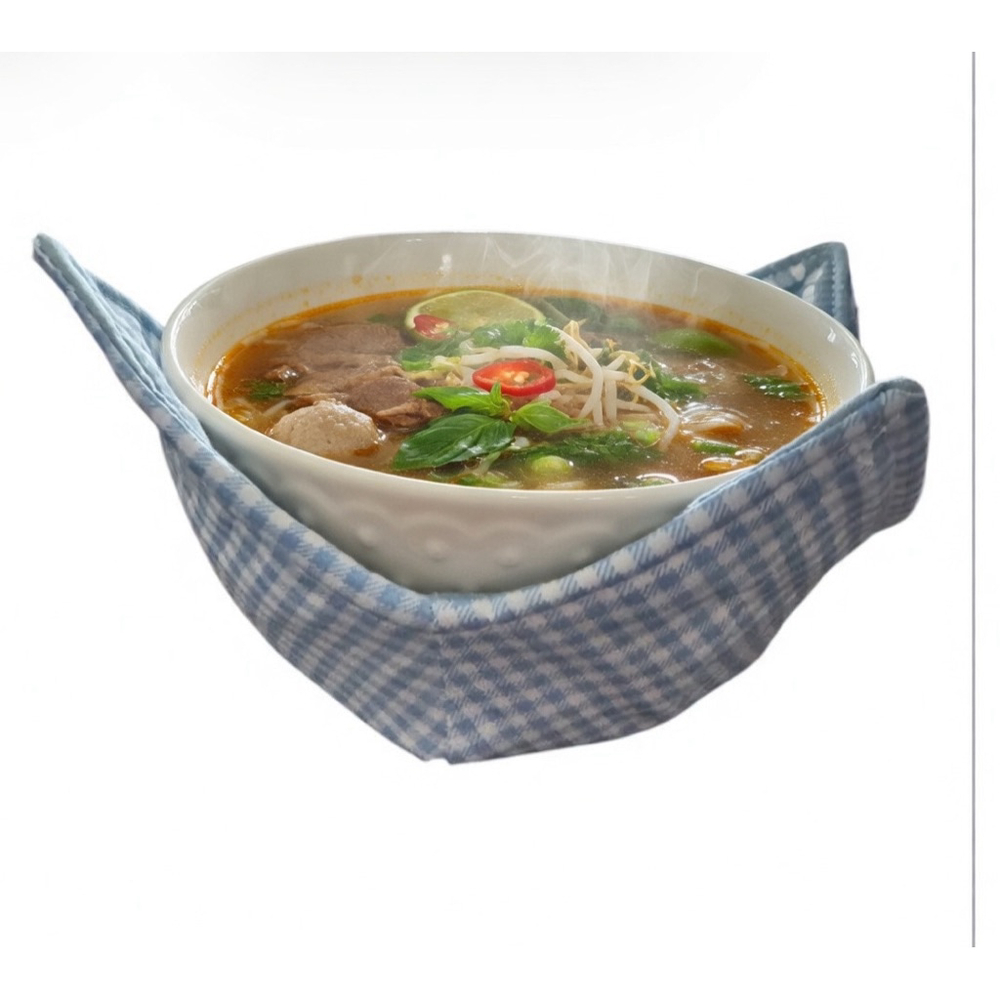 Handmade bowl cozy for hot or cold food